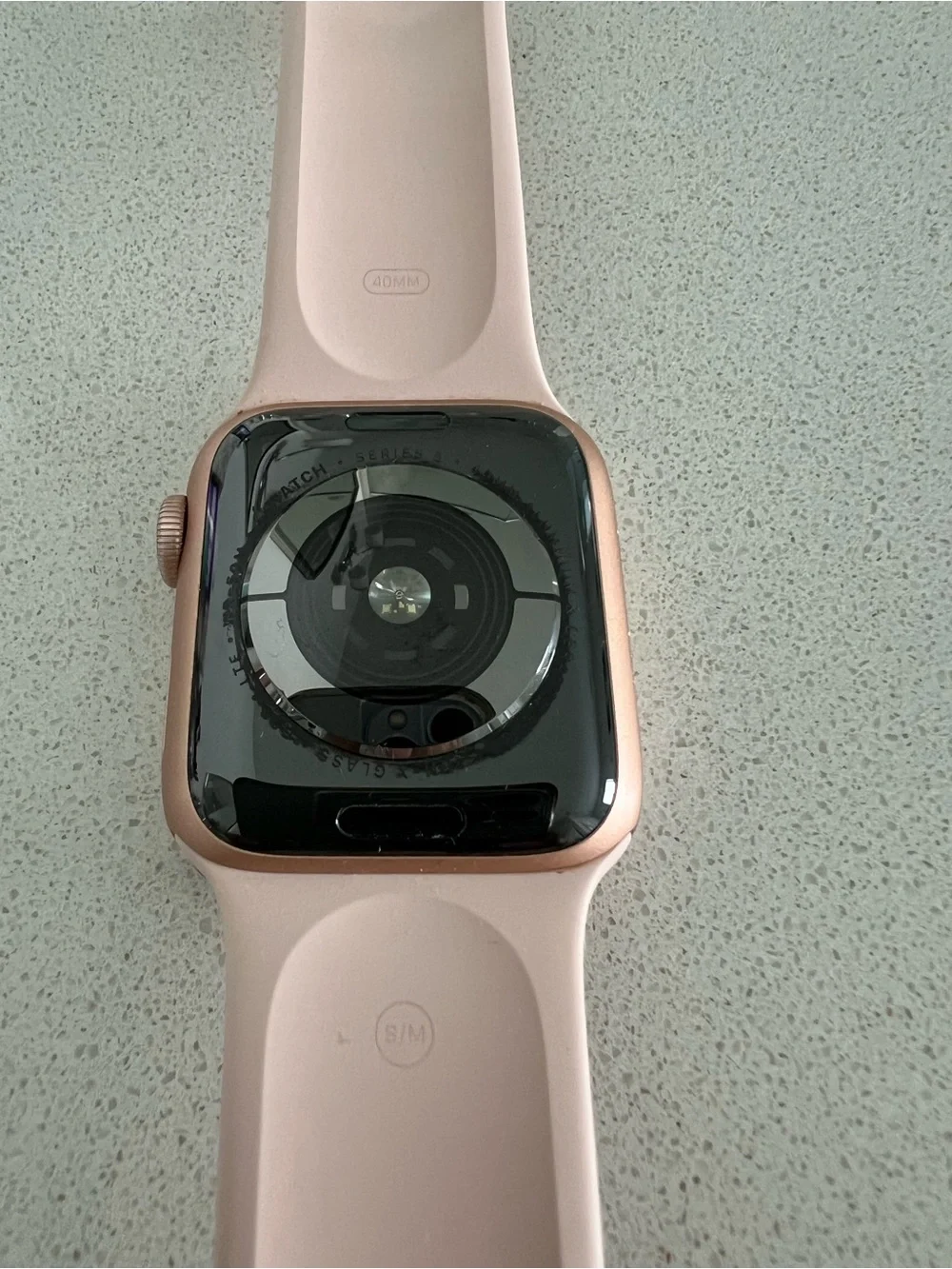 Apple Watch Series 5 (GPS + Cellular) 40mm Gold Aluminum Case w/Pink Sport Band